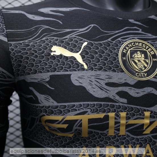Nuevo Especial Jugadores Camiseta Manchester City 24/25 Negro Baratas